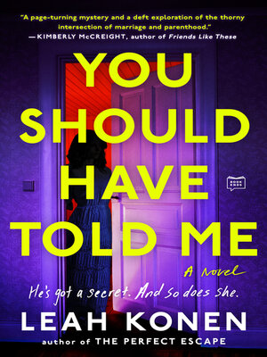 cover image of You Should Have Told Me